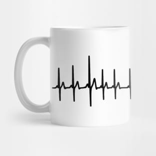 Heartbeat Chicken EKG Mug